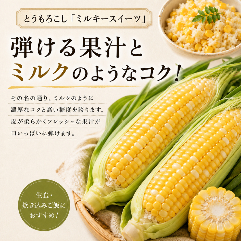 小笠原農園の有機野菜 定期便 夏「とうもろこし」ミルキースイーツ16本・秋「じゃがいも2種」とうや3kg・北海こがね3kg・にんじん1kg・玉ねぎ1kg・リーキ1kg《2027年8月出荷開始》北海道 十勝 幕別 セット 野菜