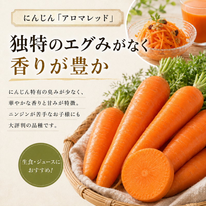 小笠原農園の有機にんじん「アロマレッド」5kg【北海道十勝幕別】《2026年秋出荷先行予約》【 野菜 根菜 にんじん 人参 アロマレッド 北海道 幕別町 】