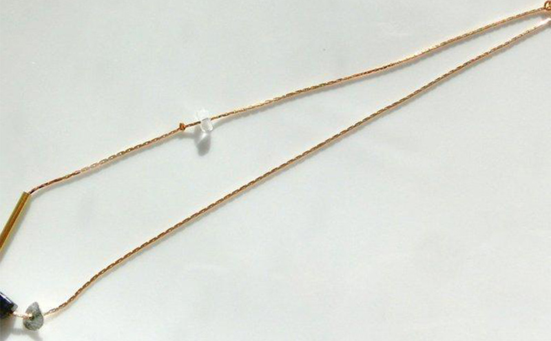 mineral necklace ネックレス アクセサリー 1個【シンプル ブラック 天然石 ガラス パール ビーズ 可愛い ハンドメイド 手作り  職人 上品 大人な雰囲気 ギフト プレゼント ラッピング 結婚式 普段使い Q 北海道 幕別町】