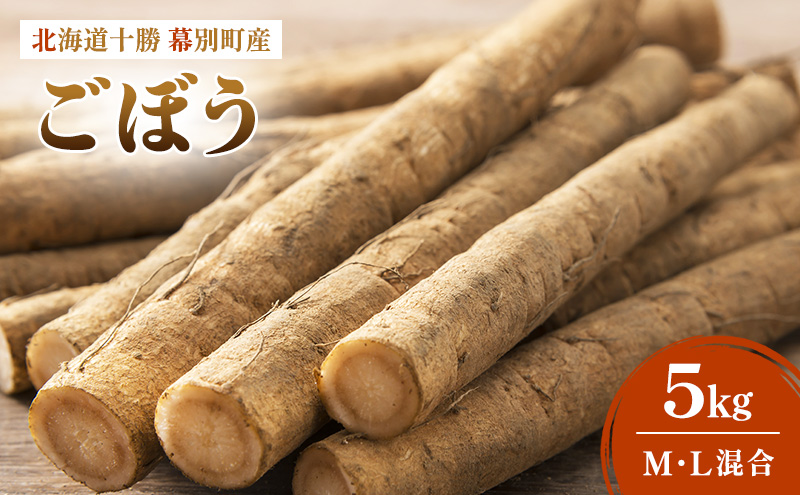 十勝 幕別町産 ごぼう5kg (ML混合) 渡邉農場 [2026年11月出荷開始]【 野菜 根菜 ごぼう ゴボウ 牛蒡 北海道 十勝 幕別 】