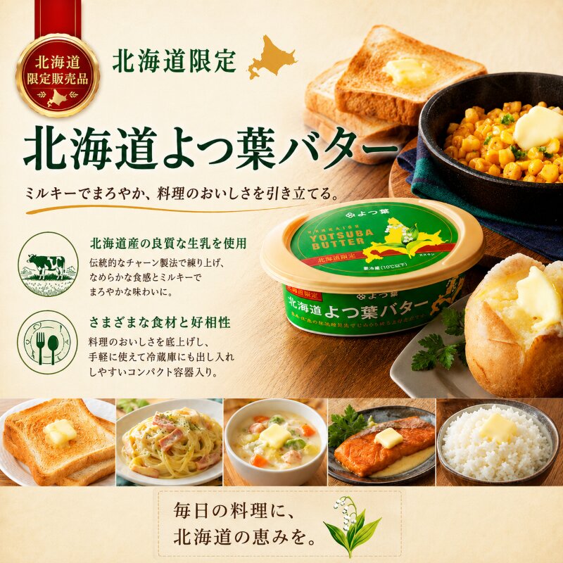 よつ葉 「北海道 よつ葉バター [北海道限定品] 」125g×6【 よつ葉 販売店 新千歳空港 札幌駅 お土産 通販 お取り寄せ 違い 口コミ パッケージ 北海道限定 北海道 十勝 幕別 】