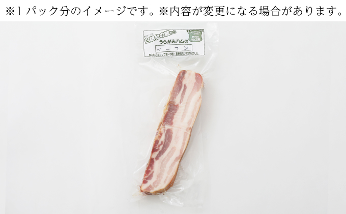 十勝の無添加豚 ベーコンブロック600g