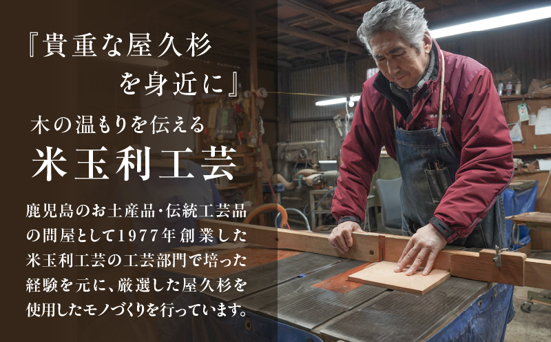 屋久杉 出逢い一膳箸 男性用（23cm）　K042-007_2