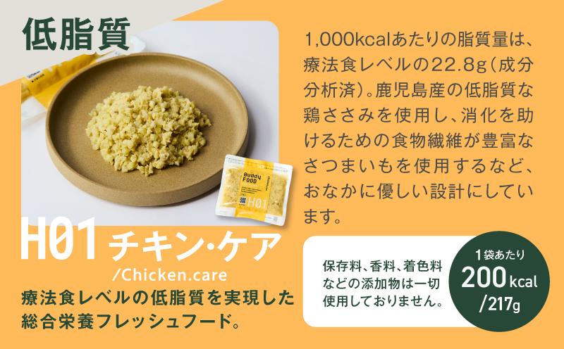 【全12回定期便】Buddy FOOD 低脂質セット 3種6パック　K390-T16_c
