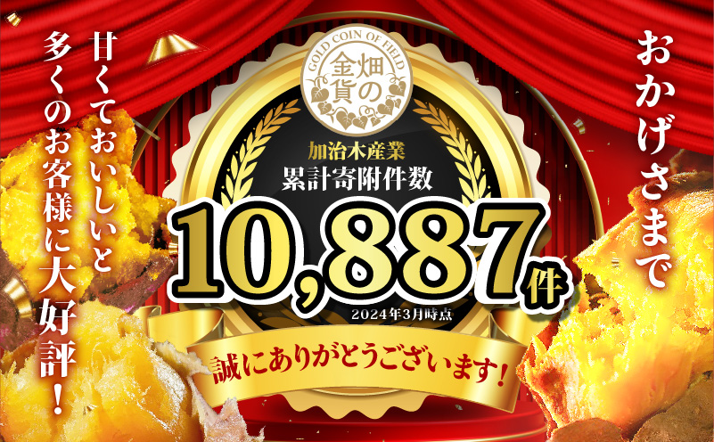 【全5回】【畑の金貨】焼き芋紅はるか3kg 定期便　K181-T02