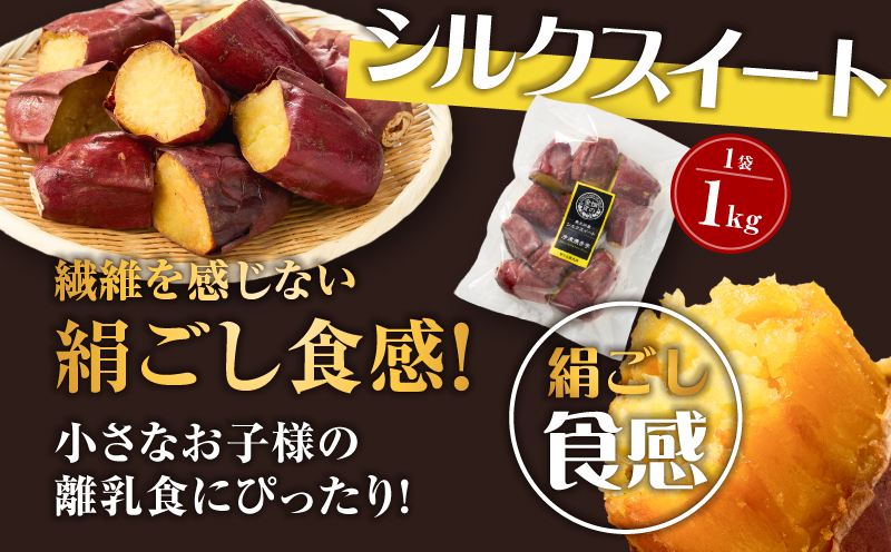 焼き芋セット 紅はるか シルクスイート 合計2kg　K181-010