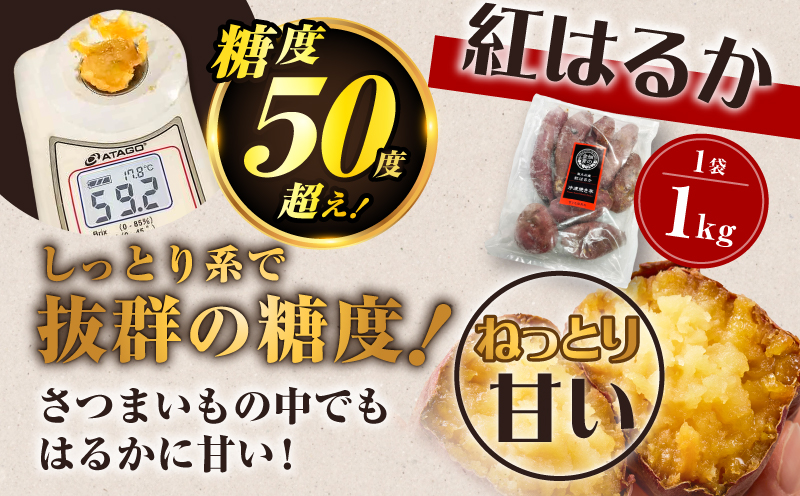 焼き芋セット 紅はるか シルクスイート 合計2kg　K181-010