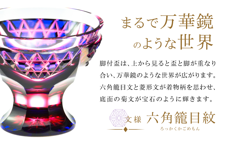島津薩摩切子 片口酒器揃 C-201 蒼黄緑　K010-060_03