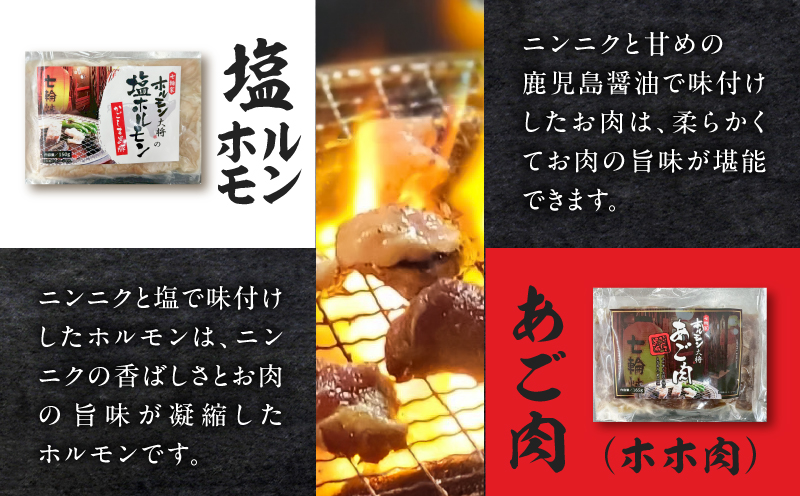 かごしま黒豚 ホルモンセット4人前 （2×2セット）　K378-001_02