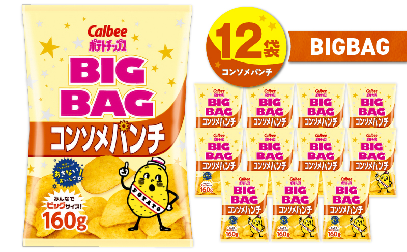 カルビー ポテトチップス BIGBAG【コンソメパンチ】12袋　K194-002_06