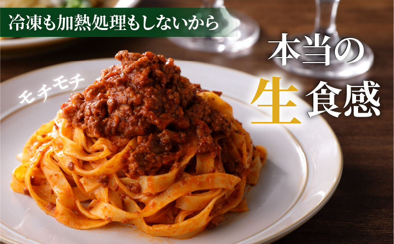 【3ヶ月定期便】生スパゲティ5個×生フェットチーネ5個　お手軽ソース1個付き　K036-T14