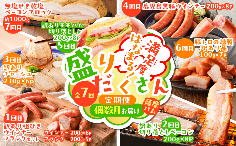 【全7回】盛りだくさん定期便（偶数月にお届け）　K161-T06e