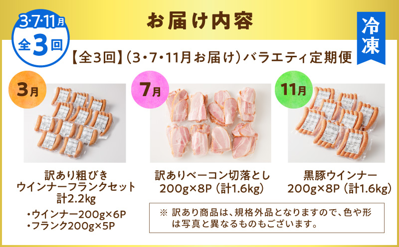 【全3回】バラエティ定期便（3・7・11月お届け）　K161-T05