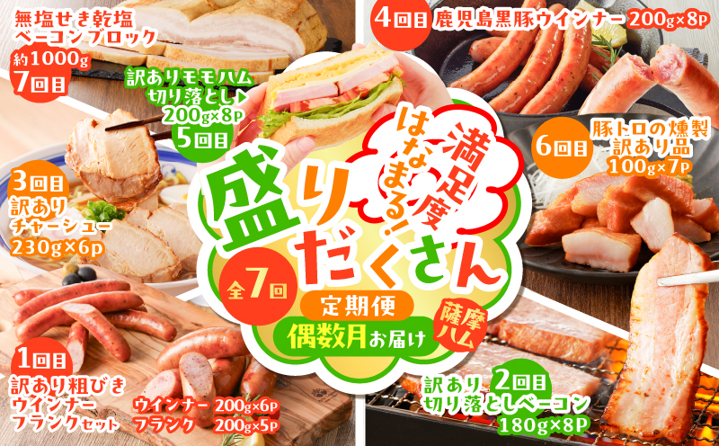 【全7回】盛りだくさん定期便（偶数月にお届け）　K161-T06e