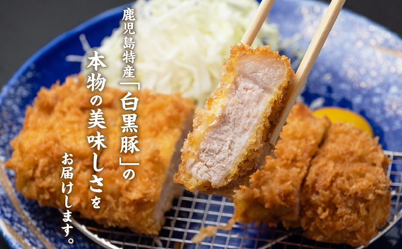 【かごしま黒豚 六白亭】黒豚とんかつ詰め合わせ 4個　K163-001