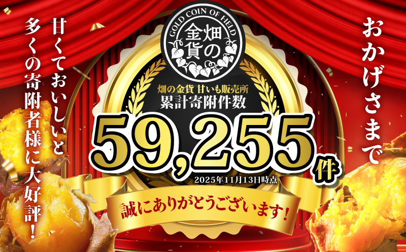【全5回】【畑の金貨】焼き芋紅はるか1kg 定期便　K181-T01