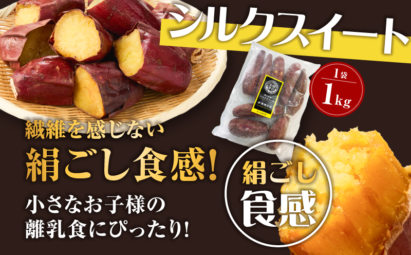 焼き芋セット 紅はるか シルクスイート 合計2kg　K181-010