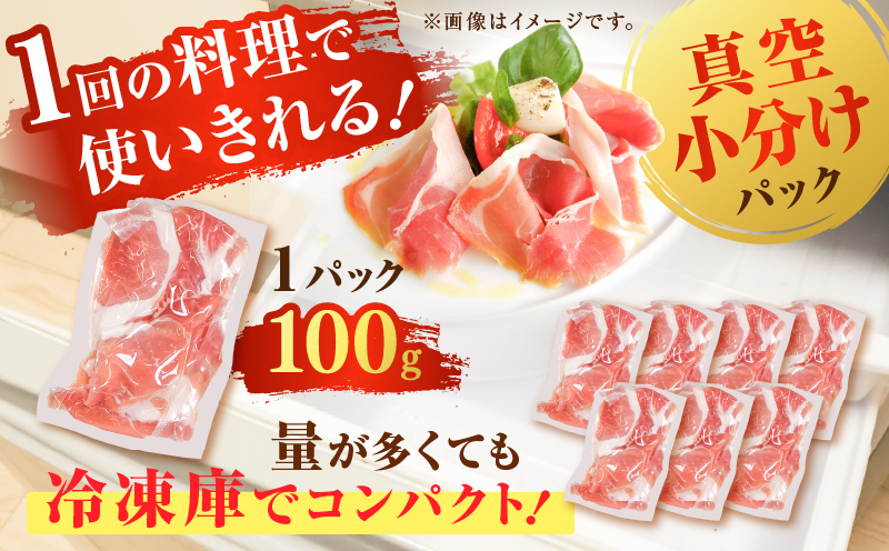 【毎月数量限定】黒豚生ハム切り落とし 100gx7P　K086-025