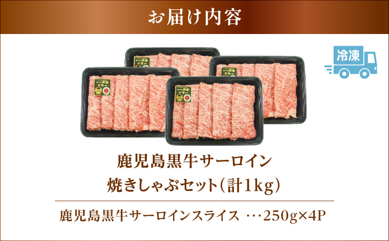（KH-501）鹿児島黒牛サーロイン焼きしゃぶセット（計1kg）　K127-018_02