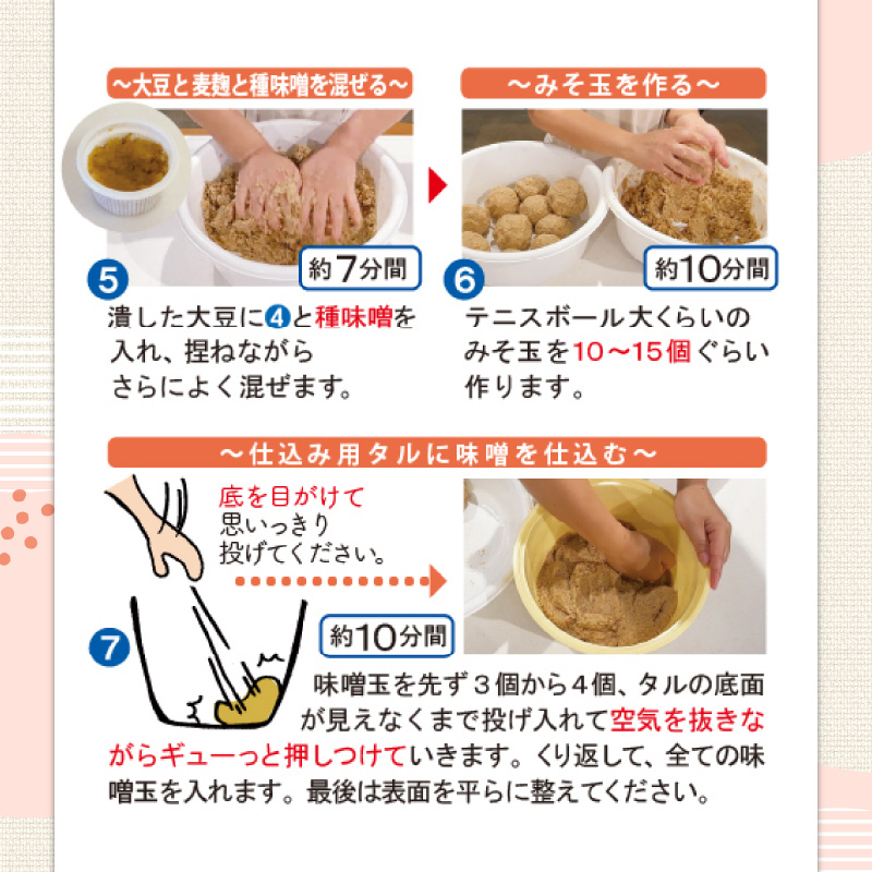 「かねよ みそ しょうゆ」麦味噌手作りキット 3kg　K058-004