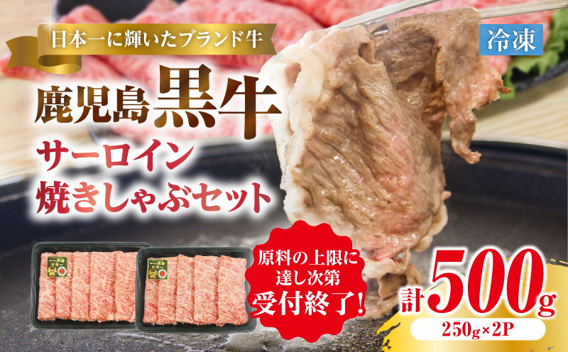 （KH-401）鹿児島黒牛サーロイン焼きしゃぶセット（計500g）　K127-018_01