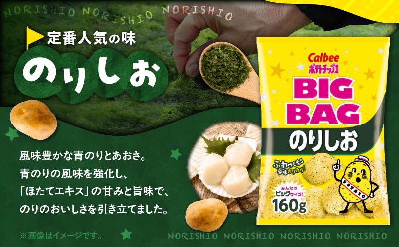 カルビー ポテトチップス BIGBAG【のりしお】12袋　K194-002_08