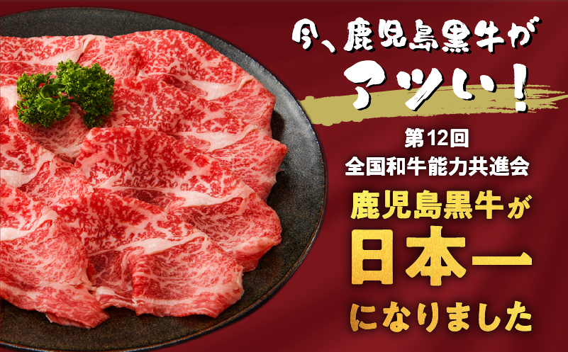 ＜お試し＞A5等級 鹿児島県産 黒毛和牛 赤身 スライス 400g　K002-052_04