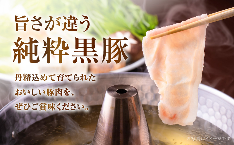 国産黒豚しゃぶしゃぶセット（豚ロース・豚バラ各200g）　K396-002