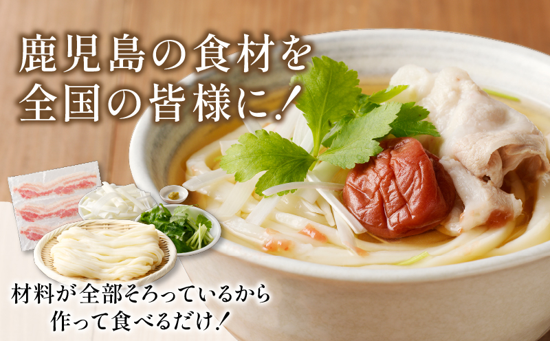 黒麦のはなの黒豚南蛮うどん【3人前】　K071-002