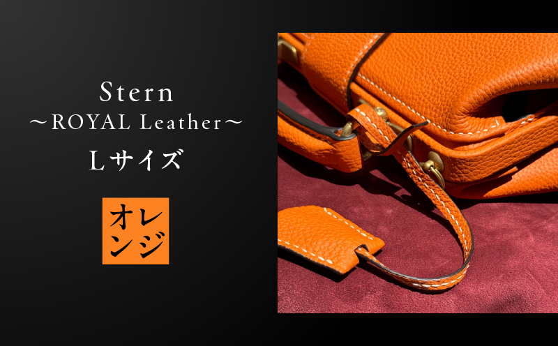 Stern〜ROYAL Leather〜 Lサイズ（オレンジ）　K338-003_02