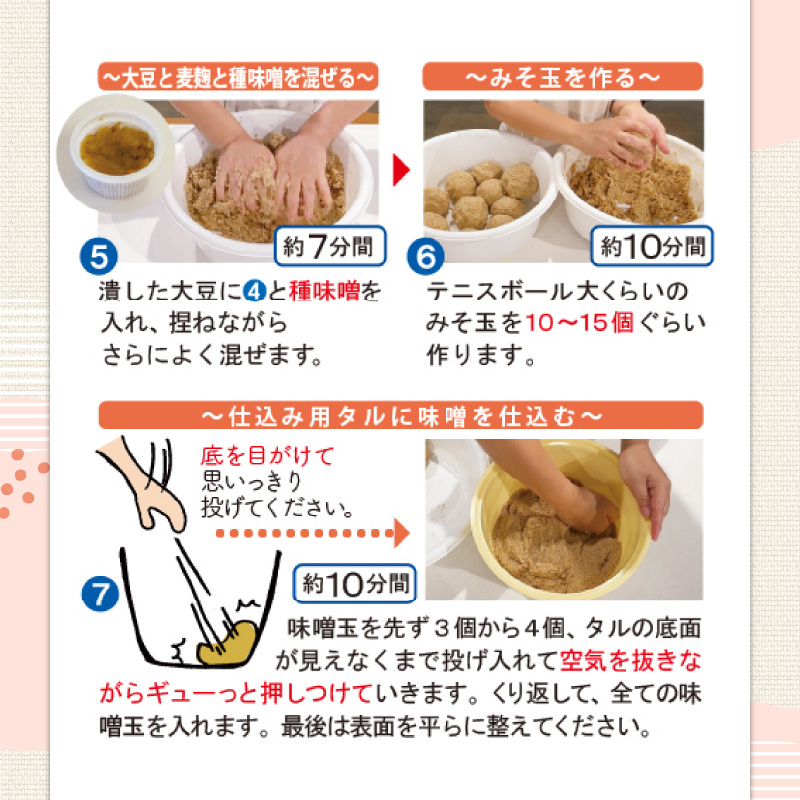 「かねよ みそ しょうゆ」麦味噌手作りキット　K058-004