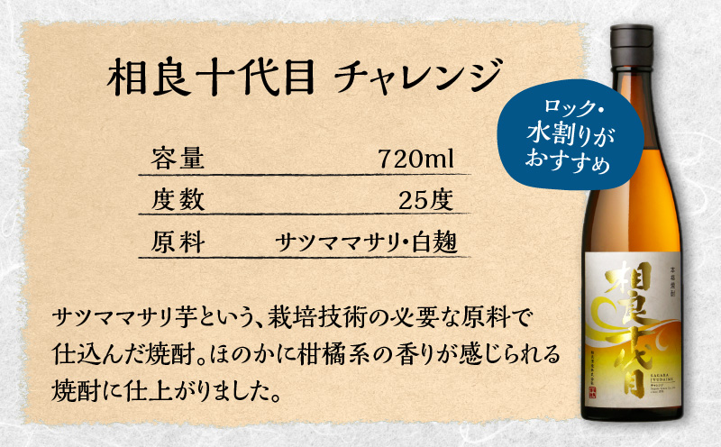  【相良酒造】芋焼酎飲み比べ6本セット　グラス付　K004-005