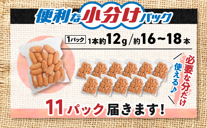 一口でぱくっとミニウインナー 200g×11P　K161-030_03