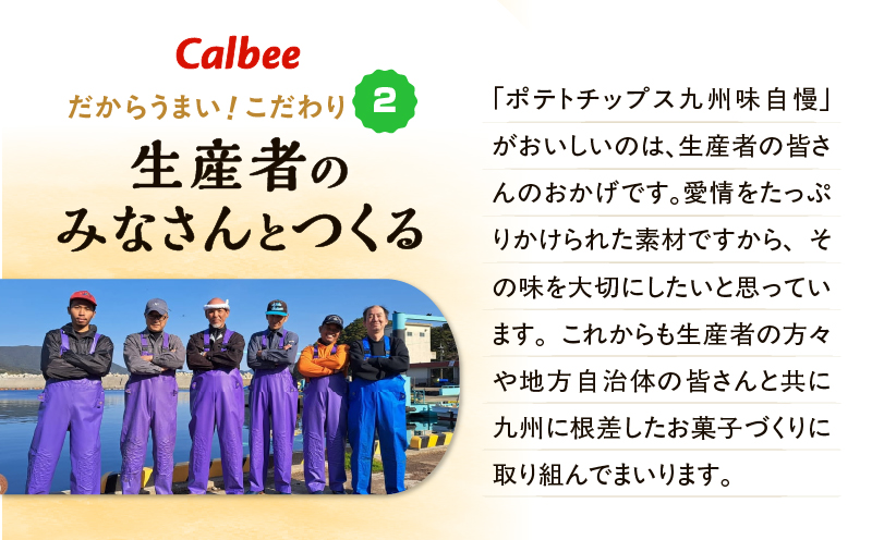 カルビーポテトチップス九州味自慢 甘口しょうゆ味黒さつま鶏仕立て 12袋　K194-003_03