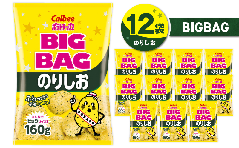 カルビー ポテトチップス BIGBAG【のりしお】12袋　K194-002_08