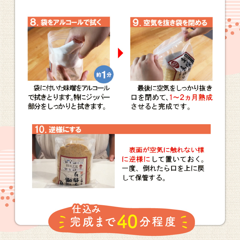 「かねよ みそ しょうゆ」麦味噌手作りキット 1kg　K058-004_01