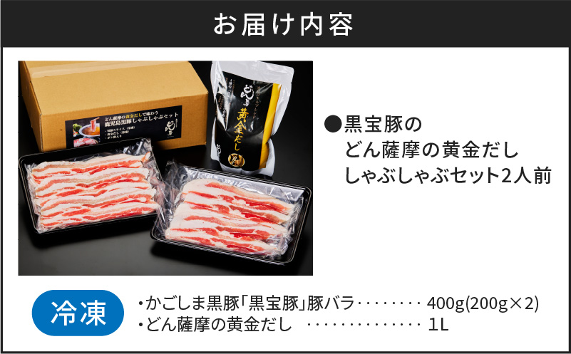 黒宝豚のどん薩摩の黄金だししゃぶしゃぶセット　2人前　K227-002_01