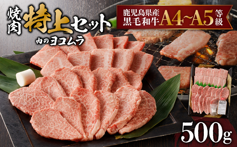 【鹿児島黒毛和牛A4〜A5】焼肉特上セット（特上カルビ/特上ロース）　K189-007