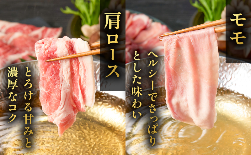 昔ながらの黒豚しゃぶしゃぶセット1.2kg＜ロース、肩ロース、バラ、モモ＞　K125-006