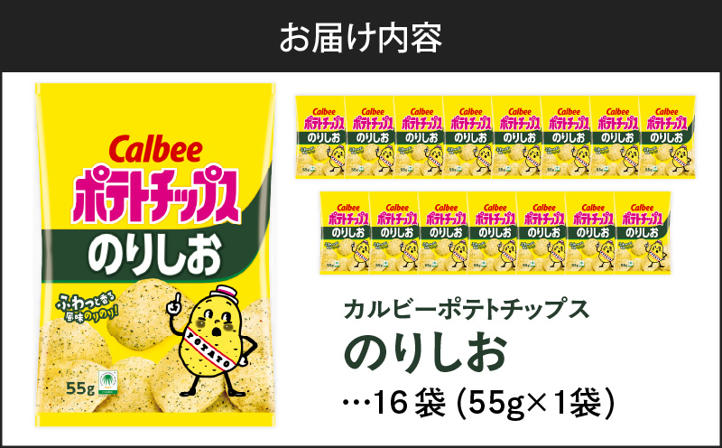 カルビー ポテトチップス【のりしお】16袋　K194-002_07