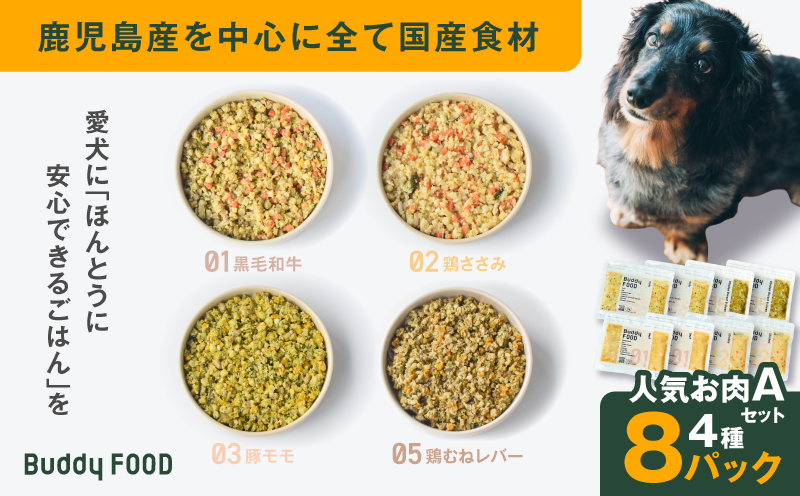 Buddy FOOD 人気お肉セットA 4種8パック　K390-003_03