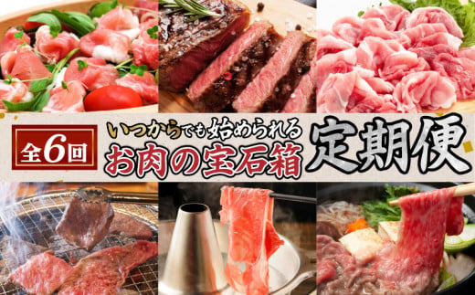 【全6回】お肉の宝石箱定期便〈いつからでも始められる〉　K086-T17