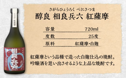 【相良酒造】芋焼酎飲み比べ6本セット　グラス付　K004-005