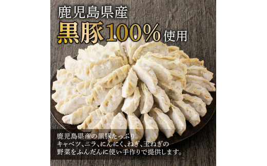 【肉のヨコムラ】鹿児島県産 黒豚100%ギョウザ（10個入×8パック）　K189-003