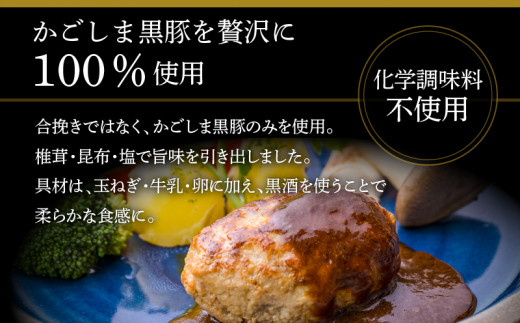 【岩元精肉店】鹿児島県産黒毛和牛＆かごしま黒豚　ハンバーグセット　K045-013