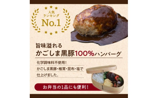 【岩元精肉店】かごしま黒豚炙り焼き＆かごしま黒豚ハンバーグセット　K045-002