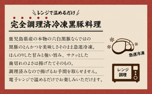 【かごしま黒豚 六白亭】黒豚とんかつ詰め合わせ　4個　K163-001