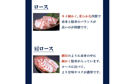 昔ながらの黒豚しゃぶしゃぶセット【バラ、ロース、肩ロース】６〜８人前　K125-004