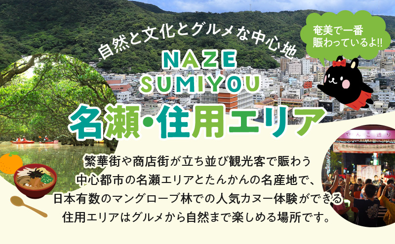 鹿児島県奄美市の対象ツアーに使えるHISふるさと納税クーポン 寄附額20,000円