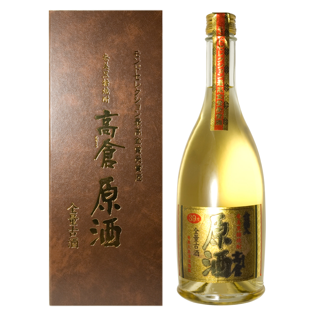 奄美大島酒造 黒糖焼酎 高倉原酒（金箔入り）39度 720ml　A090-004